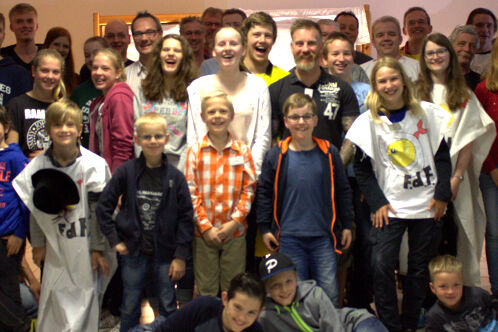 Teilnehmer des Vater-Kind Sommercamps