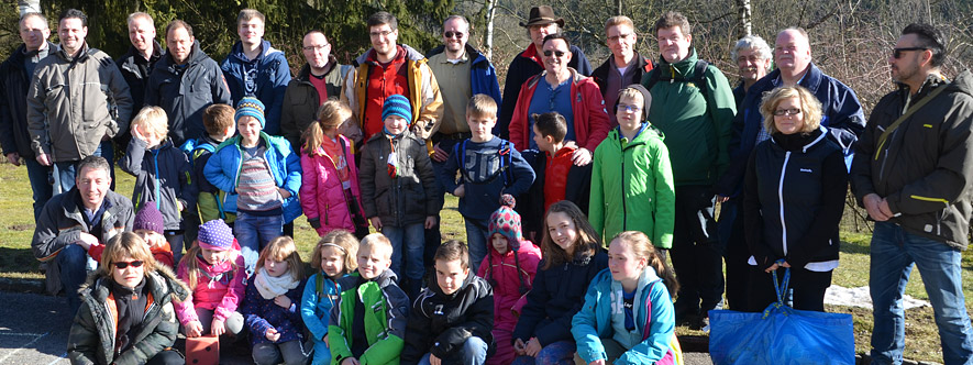 Teilnehmer des Vater-Kind Seminars